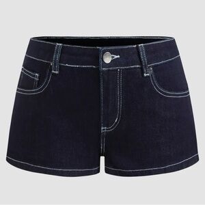 CIDER | Women's Dark Blue Denim Shorts